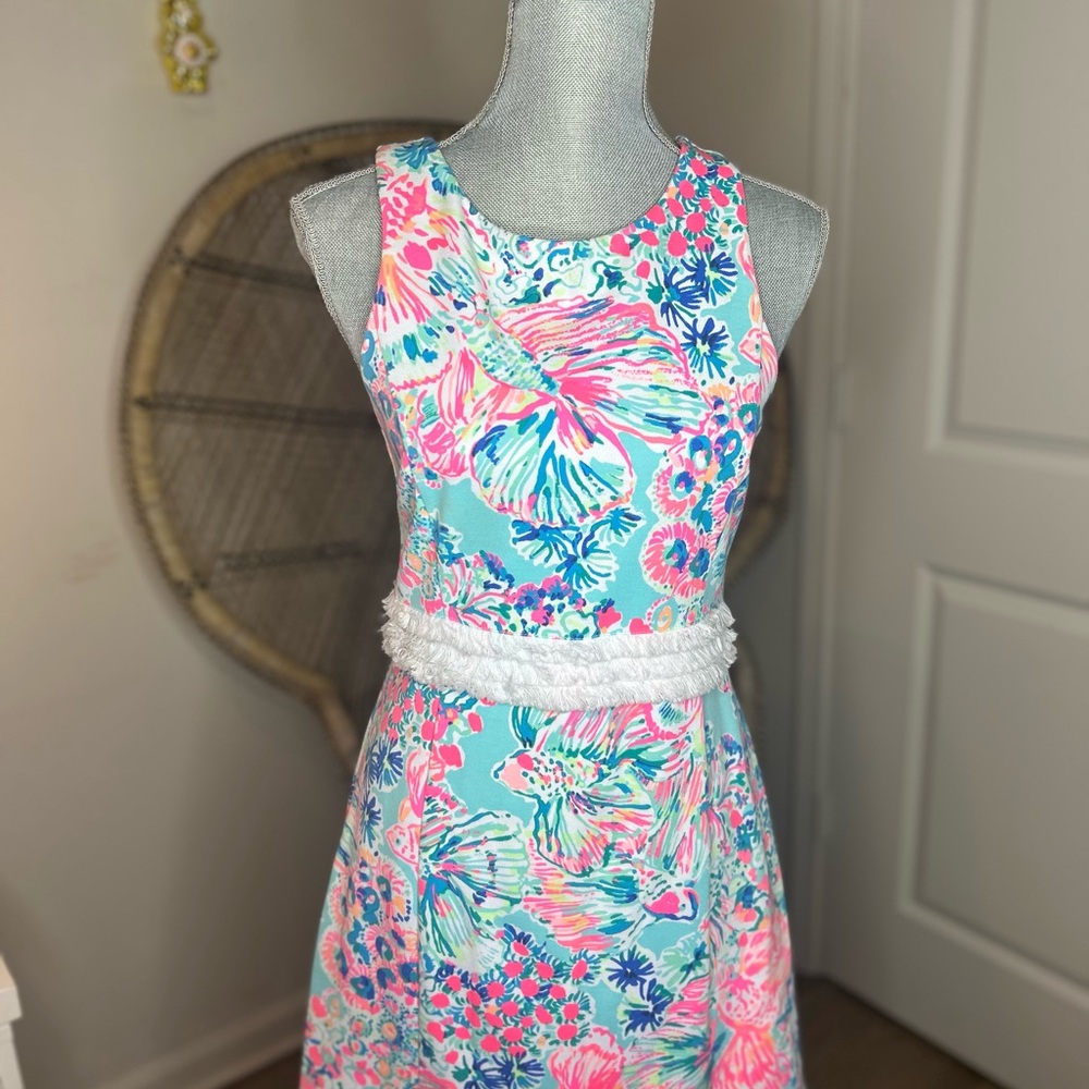 Colorful Floral Sleeveless Dress